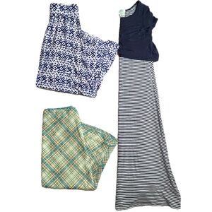 Youth Short Sleeve Maxi Dress & Printed Skirts Bundle Girls size 10